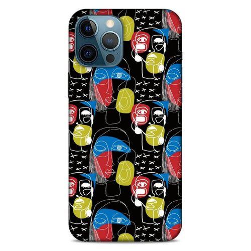 Lopard Apple iPhone 12 Pro Max Uyumlu Kılıf Sürreal Yüzler ♀ (8) Baskılı Kılıf Desenli