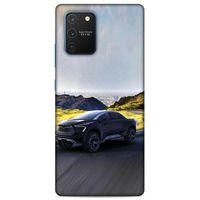 Lopard Samsung Galaxy S10 Lite Uyumlu Kılıf PickUpX (36) Glitter Kılıf Koyu Gri
