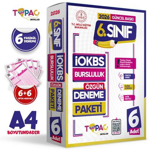 2026 6 Sınıf Topaç Yayınları ÖZGÜN İOKBS-BURSLULUK 6lı Deneme Paketi Dijital Çözümlü Türkiye Geneli