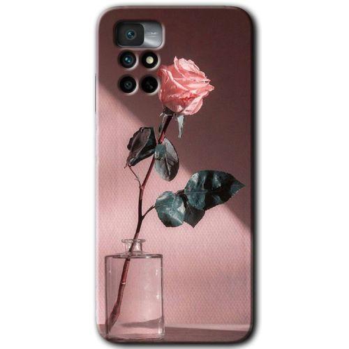 Potkal Hediye Fabrikası Xiaomi Redmi Note 11 4G Kılıf HD Desen Baskılı Arka Kapak - Retro Gül