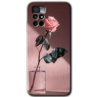 Potkal Hediye Fabrikası Xiaomi Redmi Note 11 4G Kılıf HD Desen Baskılı Arka Kapak - Retro Gül