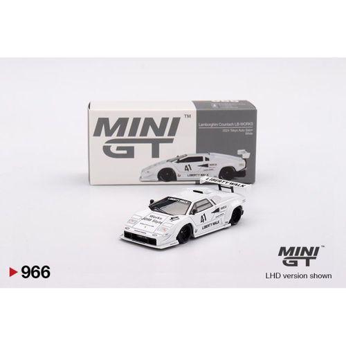 Mini GT Lamborghini Countach LB-WORKS White 2024 Tokyo Auto Salon 966