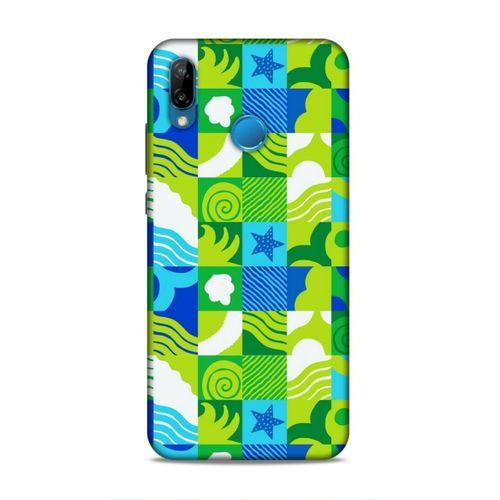 Huawei P20 Lite Uyumlu Kılıf Insomnia (46) Core Armor Kılıf Laci Yeşil