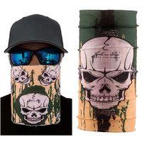 Haki Kuru Kafa Baskılı Buff Bandana 25x48 Cm