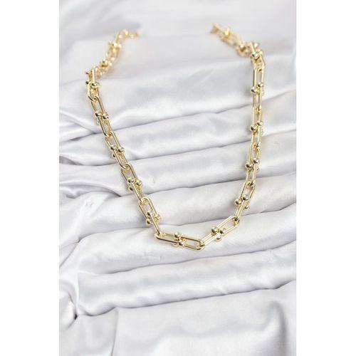 Pirinç Gold Renk Tifani Model Kadın Kolye
