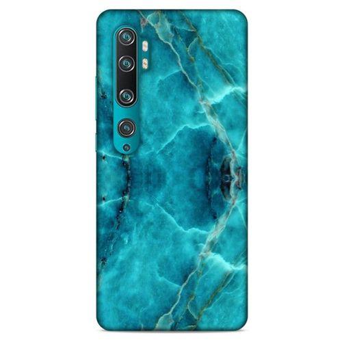 Mermer Desenli (13) Tema Silikon Kap Turkuaz Xiaomi Mi Note 10 Kılıf