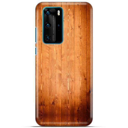 Lopard Huawei P40 Pro Uyumlu Kılıf Wood'X (8) Baskılı Kılıf Desenli