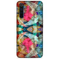 Oppo Realme 6 Pro Kılıf Pastel Renkler (10) Full Koruma Kılıfı Fuşya Yeşil