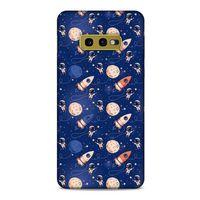 Samsung Galaxy S10e Uyumlu Kılıf Mavi Delisi (30) Silicone Case Galaksi