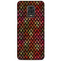 Xiaomi Redmi Note 9S Kılıf Dragons (8) Baskılı Kılıf Ejderha Deri Pembe