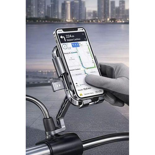 Xy-089 Motosiklet & Bisiklet Ayna Baglantılı Telefon Tutucu