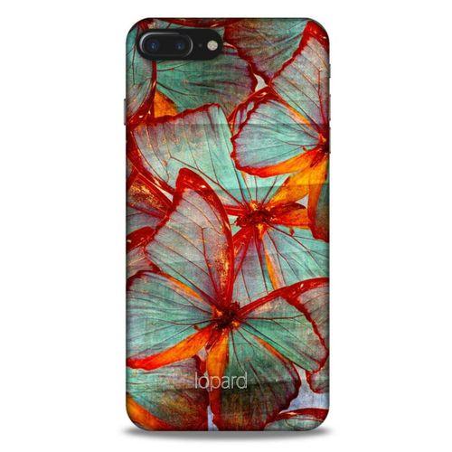 Apple Iphone 8 Plus Kılıf Kelebek Etkisi (31) TPU Kılıf Kırmızı Yeşil