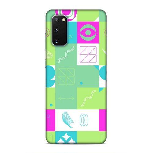 Samsung Galaxy S20 Uyumlu Kılıf Insomnia (30) Silicone Case Pembe Yeşil