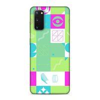 Samsung Galaxy S20 Uyumlu Kılıf Insomnia (30) Silicone Case Pembe Yeşil