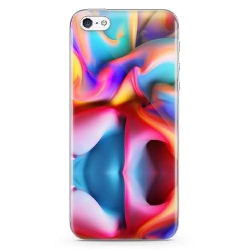 Apple iPhone 5 Kılıf Silikon Boya Arka Kapak Koruma Desenli Full Koruyucu