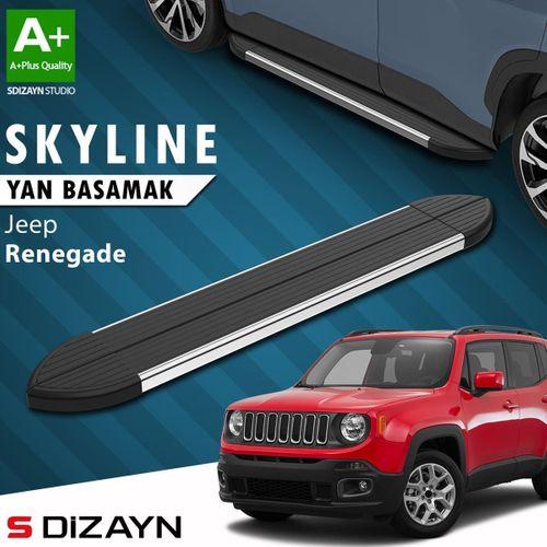 S-Dizayn Jeep Renegade Skyline Krom Yan Basamak 173 Cm 2014 Üzeri A+ Kalite