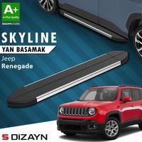 S-Dizayn Jeep Renegade Skyline Krom Yan Basamak 173 Cm 2014 Üzeri A+ Kalite