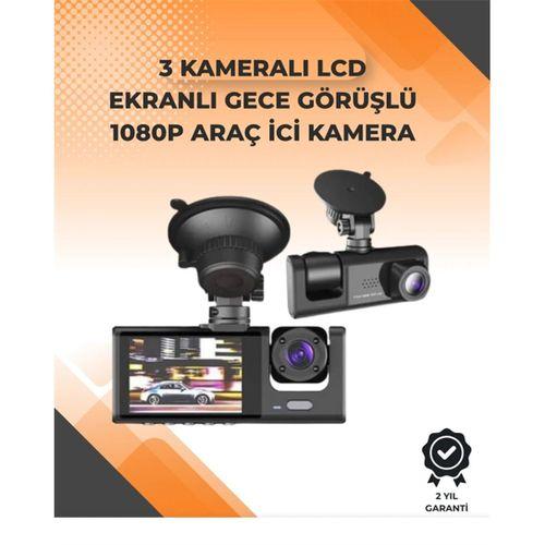 3 Kameralı Dashcam Sistem – Geri Görüş Yardımı, Park Koruması Ve G-sensör