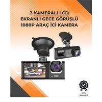 3 Kameralı Dashcam Sistem – Geri Görüş Yardımı, Park Koruması Ve G-sensör