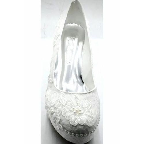 PUNTO 586343 Sedef Dolgu Taban Gelin Ayakkabısı