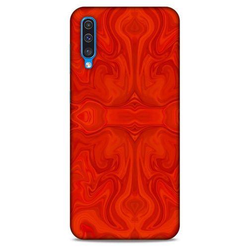 Mermer Desenli (39) Tema Liquid Crystal Kılıf Falu Kırmızı Samsung Galaxy A50 Kılıf