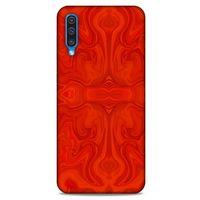 Mermer Desenli (39) Tema Liquid Crystal Kılıf Falu Kırmızı Samsung Galaxy A50 Kılıf