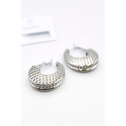 Telkari Halka Küpe - Gümüş