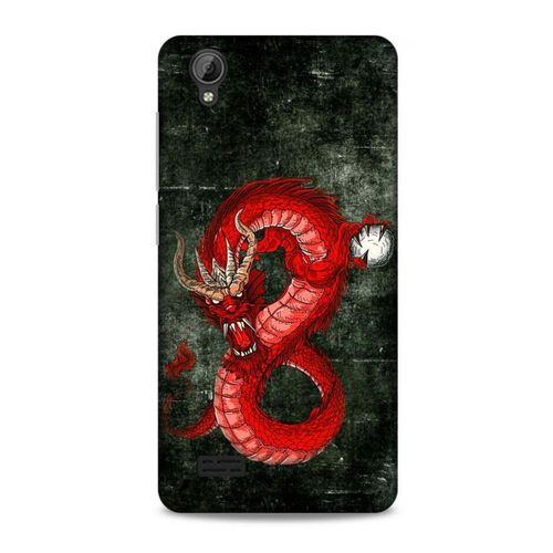 Vestel Venüs V5 Kılıf Dragons (23) Ultra Koruma Kılıfı Tatoo Kırmızı Ejderha