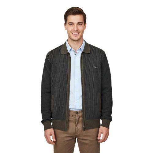 Erkek Polo Yaka Astarlı Triko Mont Fermuarlı 5208P BGL-ST05019