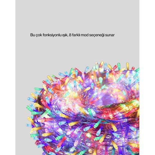 Şeffaf Kablolu 50 Ampullü 5 Metre Led Işık Dekoratif Aydınlatma