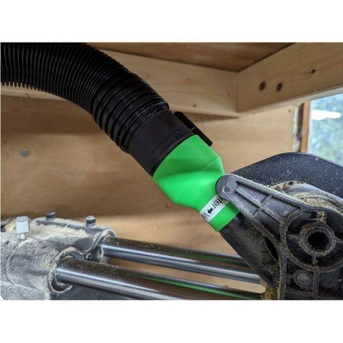 Miter Testere ile Atölye Vakumu Adaptörü 3D Baskı (Bu ürün Sadece Plastik parçadır - Almadan Önce Soru Sorabilirsiniz)