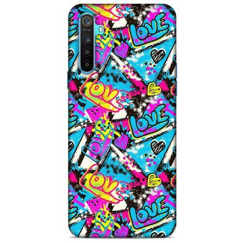 Graffitix (23) Desenli Silikon Kapak Oppo Realme 6i Kılıf