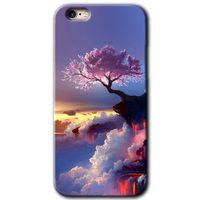 iPhone 6s Kılıf Baskılı Kapak - Wash Red Wall + 5D Tam Kaplayan Cam