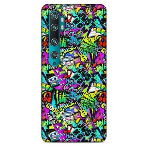 Graffitix (9) Desenli Silikon Kapak Xiaomi Mi Note 10 Pro Kılıf