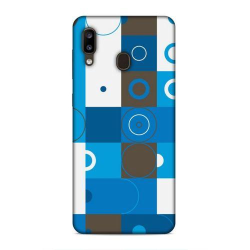 Samsung Galaxy A20 Uyumlu Kılıf Insomnia (27) Tasarımlı Kılıf Mavi Beyaz
