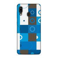 Samsung Galaxy A20 Uyumlu Kılıf Insomnia (27) Tasarımlı Kılıf Mavi Beyaz