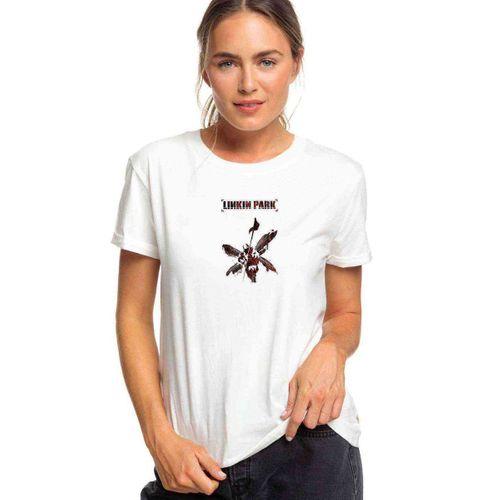 Linkin Park Art Baskılı Beyaz Kadın Tshirt