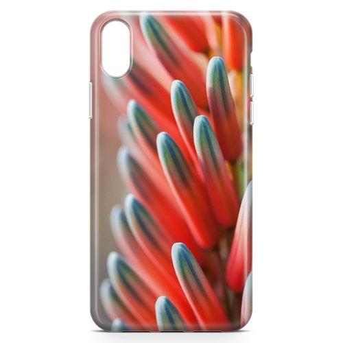 Apple iPhone XR Kılıf Yeşil Kırmızı Bitki Arka Kapak Koruma Desenli Full Koruyucu