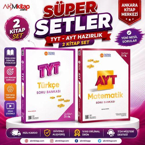 Üç Dört Beş TYT Türkçe ve AYT Matematik Soru Bankası 2 Kitap Set