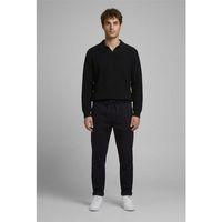 Joris Gömlek Polo Yaka Selanik Örgü Triko Kazak Siyah - Akira Örme Pike Kumaş Regular Fit Pantolon Siyah