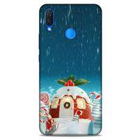 Huawei Psmart 2019 Kılıf Snowix (14) Lansman Kılıf Beyaz Kırmızı