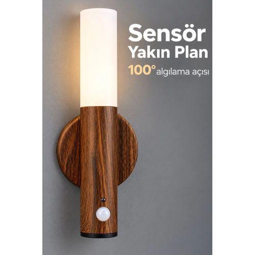 Yatak Yanı Sensörlü Kablosuz Led Duvar Apliği
