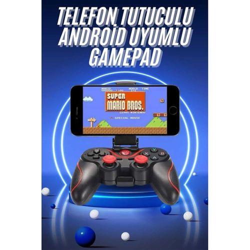 Joystik Gamepad Bluetooth Telefon Tutucu Oyun Kolu Telefon Android Uyumlu