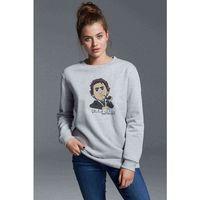 Sherlock Fun Baskılı Gri Kadın Sweatshirt