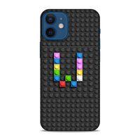 Lopard Apple iPhone 12 Mini Uyumlu Kılıf BloX (39) Liquid Crystal Kılıf W Harfi