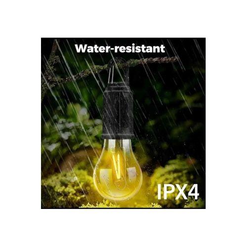 Taşınabilir Şarjlı Led Ampül Outdoor Kamp Bahçe Lambası 10w Askılı Kırılmaz Led Işık
