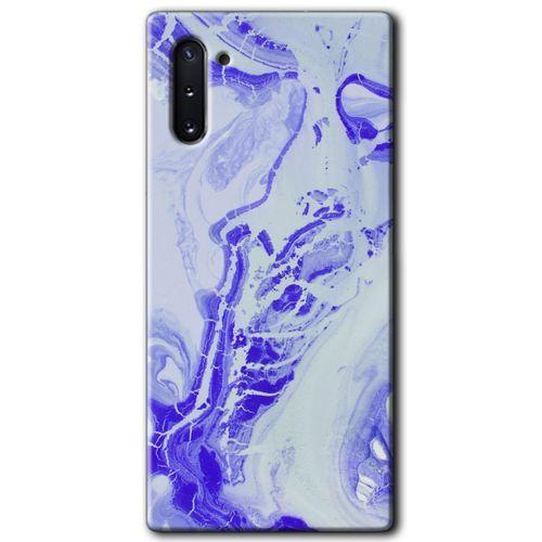 MRCİLETİSİM MRCİLETİSİM Samsung Galaxy Note 10 Kılıf HD Desen Baskılı Arka Kapak + Temperli Cam - Cranny Liquid Wall