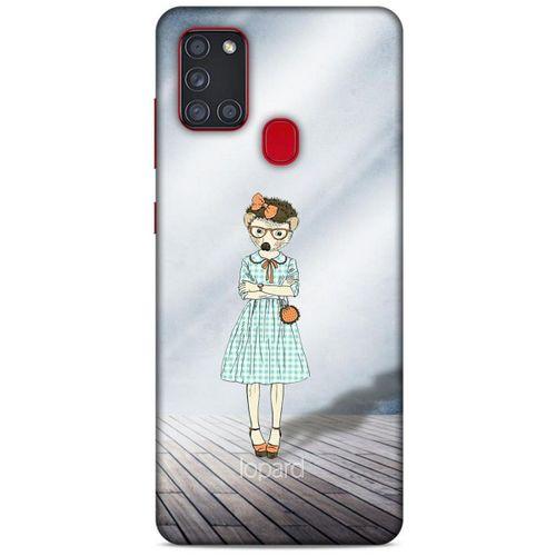Samsung Galaxy A21s Kılıf FunnyMaX (24) Darbe Emici Kılıf Açık Mavi