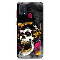 Lopard Samsung Galaxy M31 Uyumlu Kılıf Tattoo's (10) Full Koruma Kılıfı Turuncu