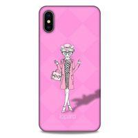 Apple iPhone XS Max Kılıf FunnyMaX (21) Koruyucu Kapak Şeker Pembe Kedi